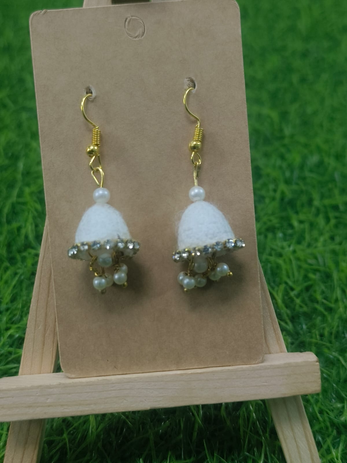 Handcrafted Silkworm Cocoon Earrings - Zipal