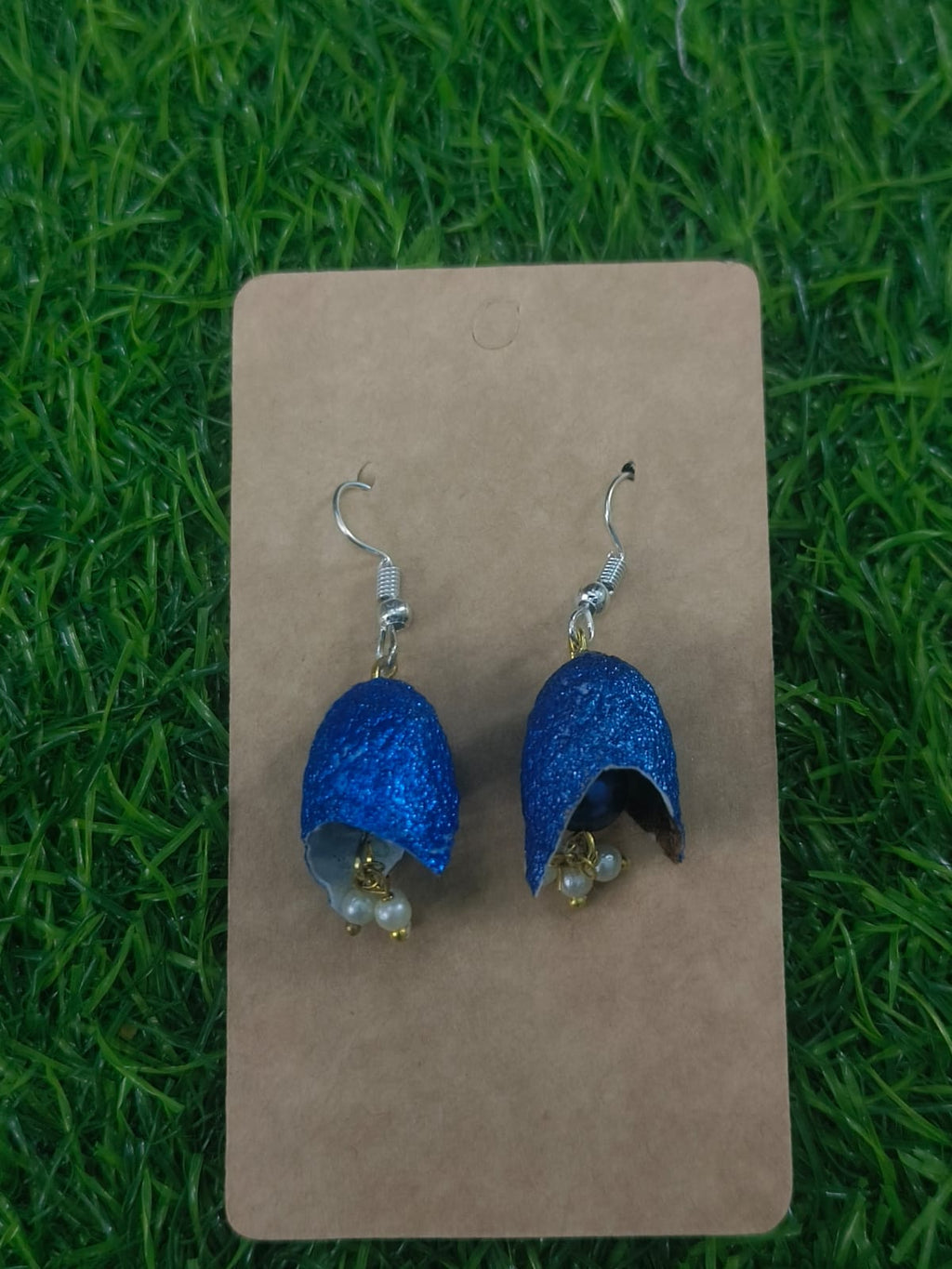 Handcrafted Silkworm Cocoon Earrings - Zipal