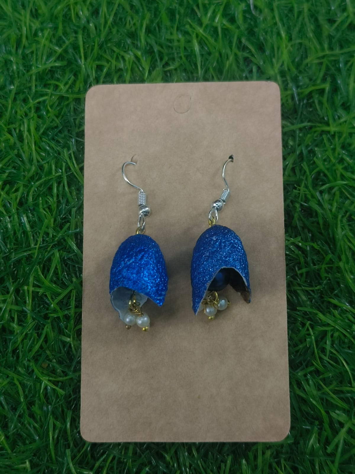 Handcrafted Silkworm Cocoon Earrings - Zipal