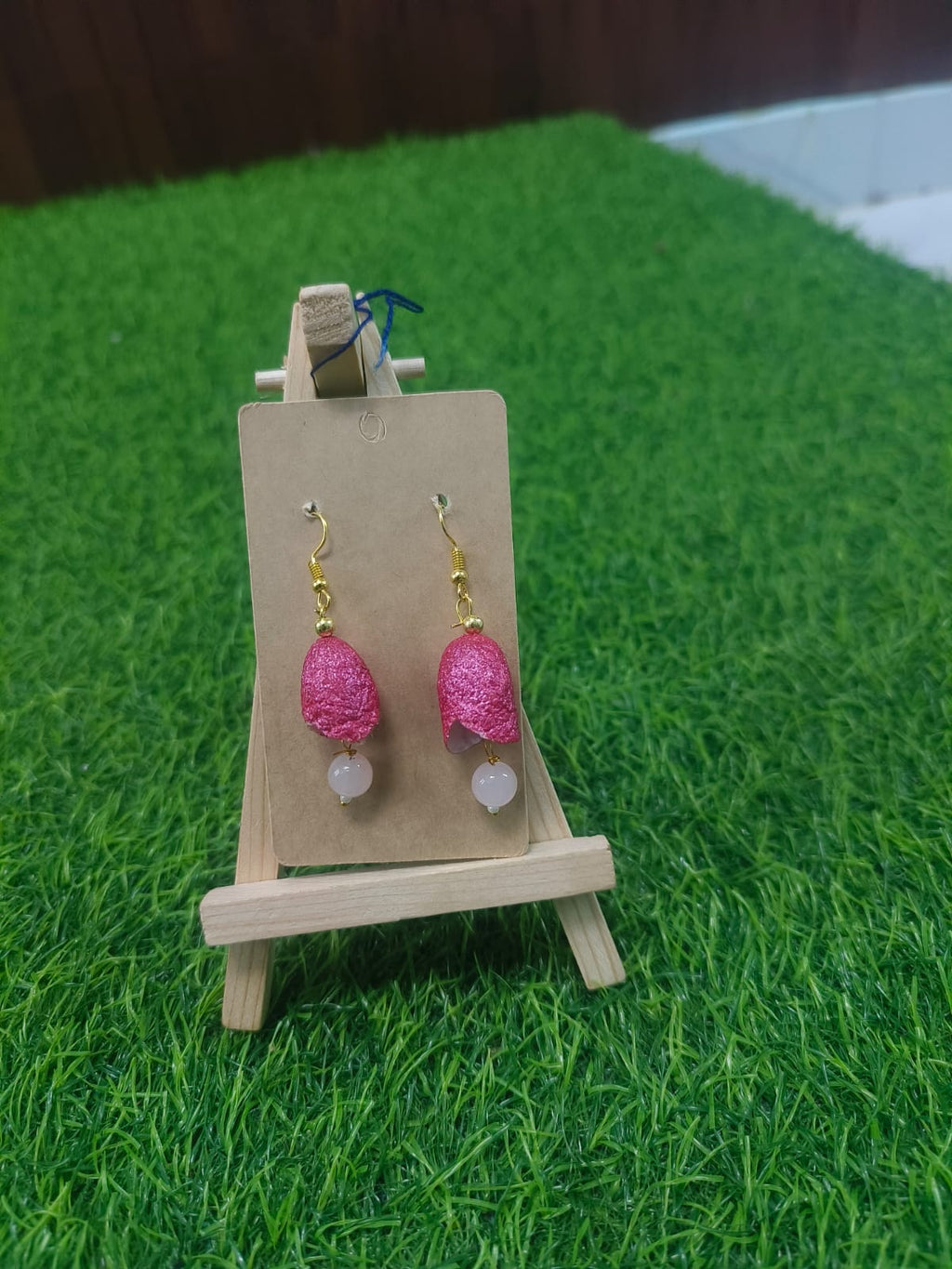 Handcrafted Silkworm Cocoon Earrings - Zipal