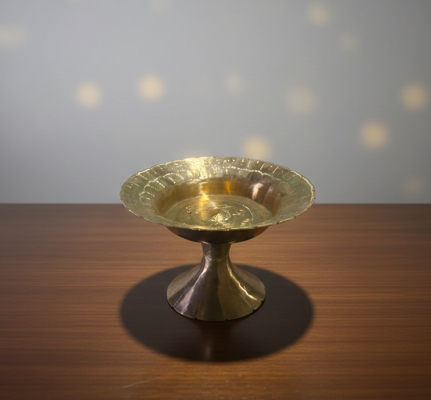 Assamese Bôta (Handmade) – Traditional Bell-Metal Ceremonial Bowl - Zipal