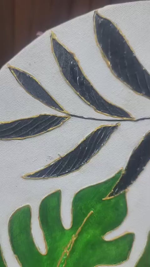 Handcrafted Botanical Resin Wall Decor