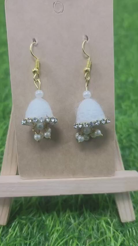 Handcrafted Silkworm Cocoon Earrings