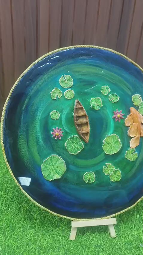 Handcrafted Resin Wall Decor Plate