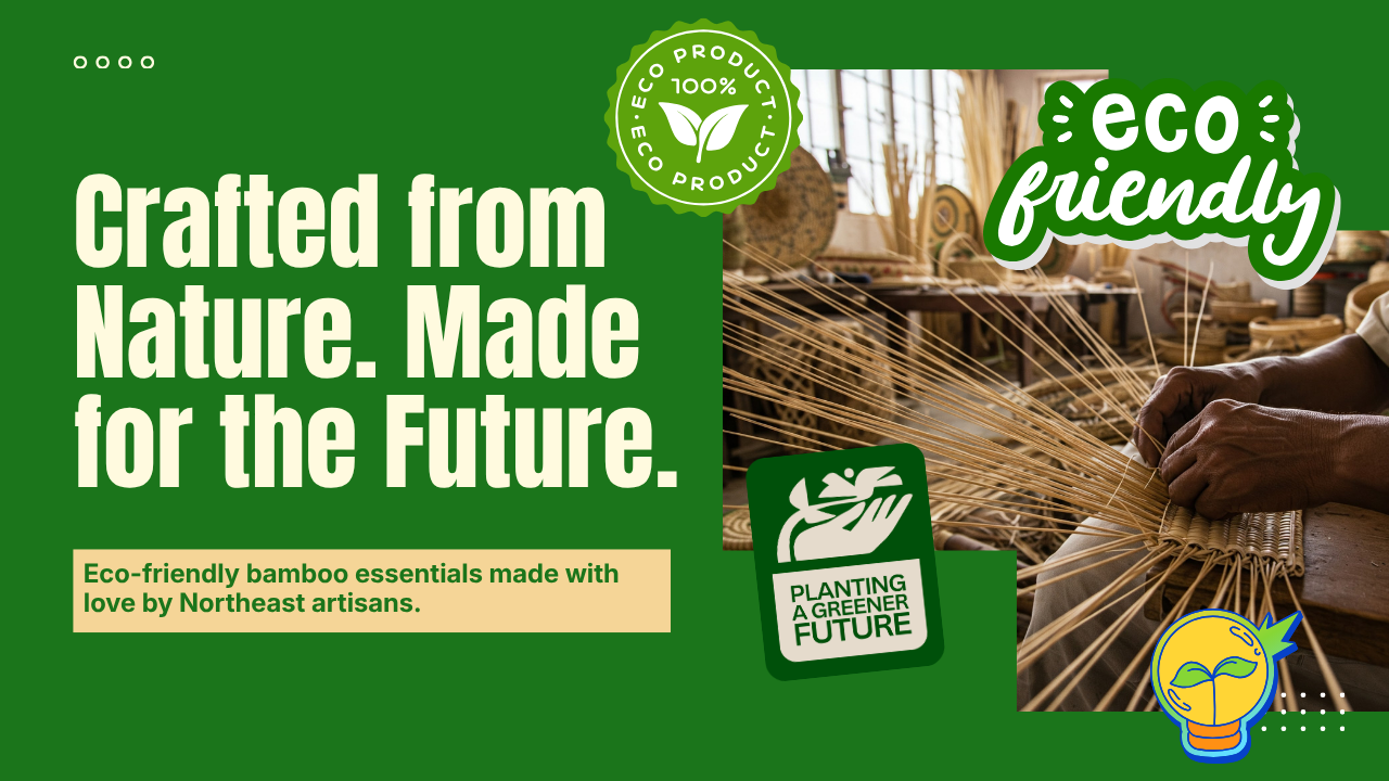 bamboo crafts sustainable banners