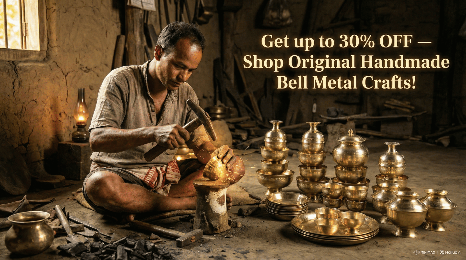Bell Metal & Brassware artisan glow bellmetal sale